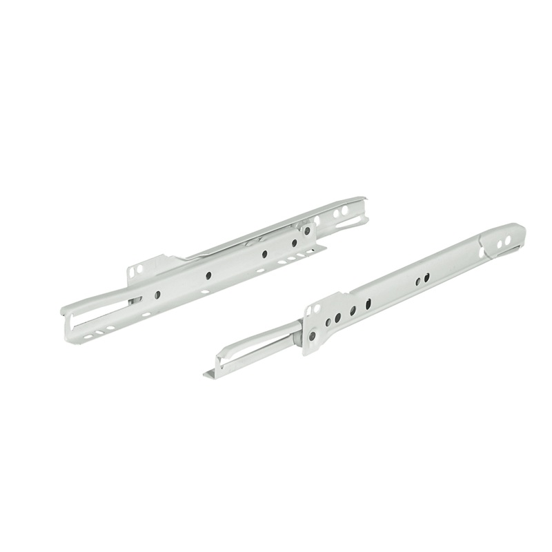 Glisiere cu role 400 mm Hafele Matrix, extragere partiala, finisaj alb