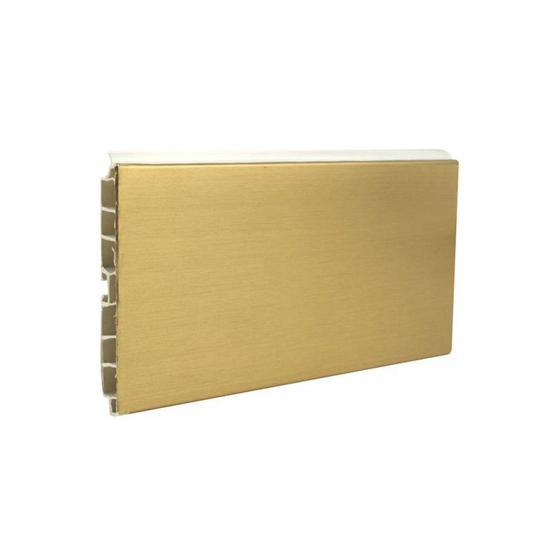 Plinta PVC, H 150mm, folie finisaj auriu, 4 metri (debitare maxim 3 metri)