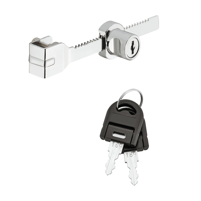 Yala pentru usi culisante din sticla, 3-6mm, crom, Hafele