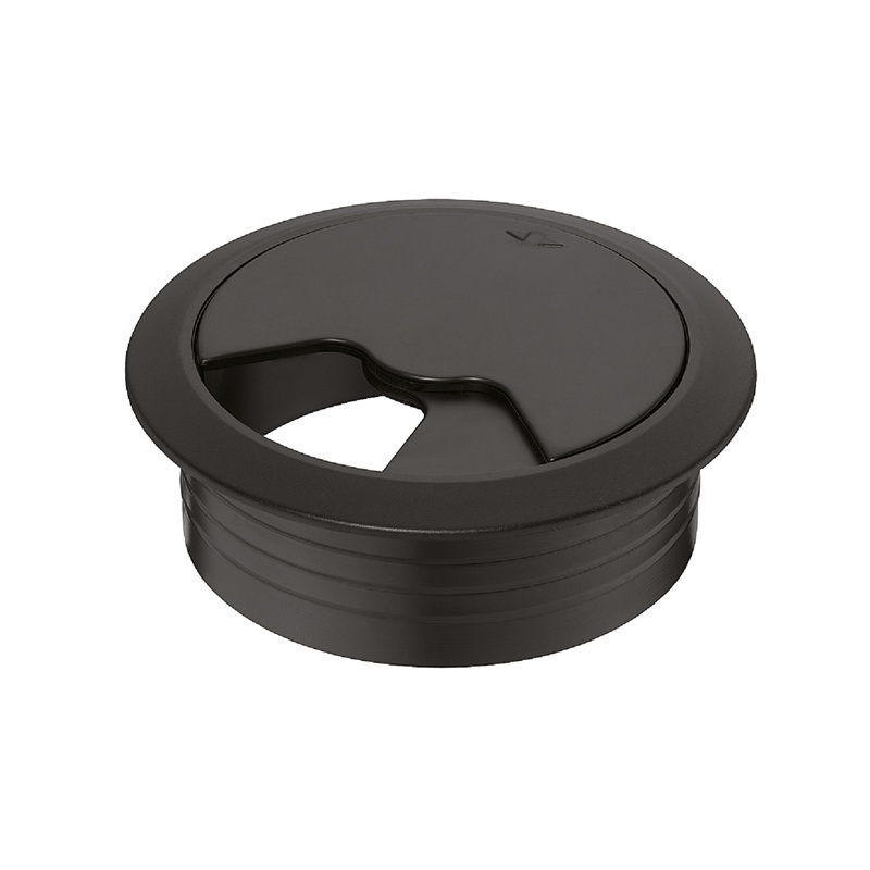 Trecere cablu, fi 60 mm, negru, Hafele