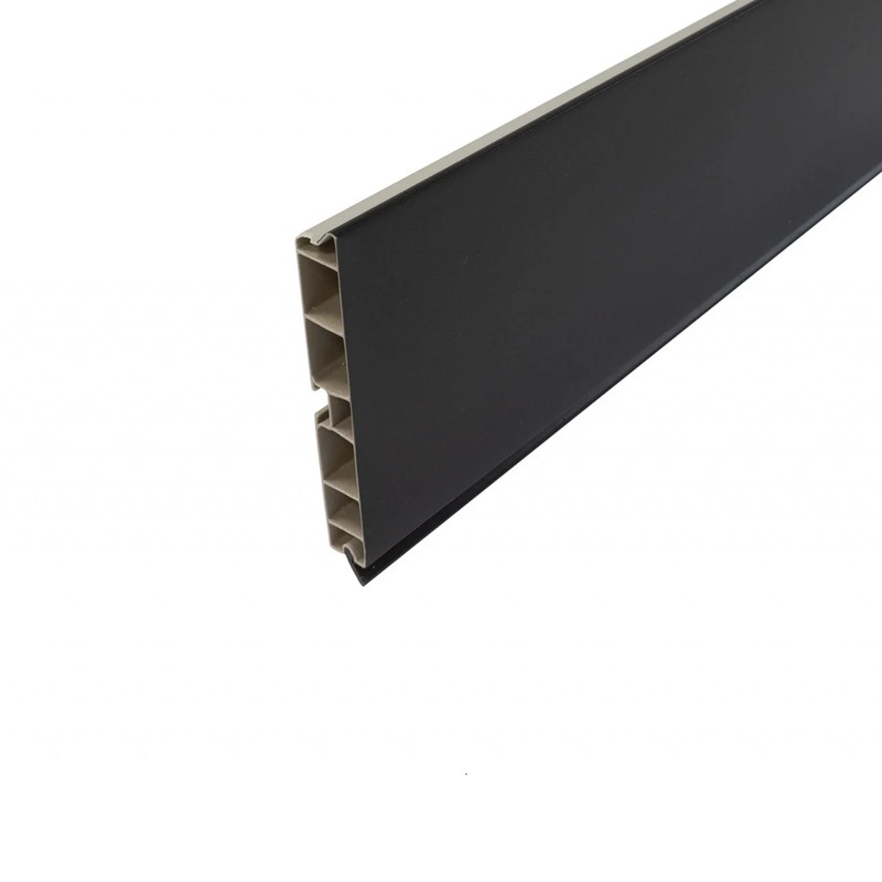 Plinta PVC, H 150mm, folie finisaj negru, 4 metri (debitare maxim 3 metri)