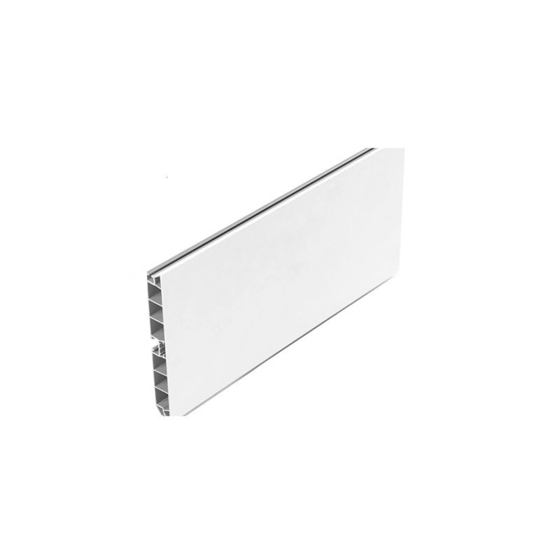 Plinta PVC, H 100mm, folie finisaj alb, 4 metri (debitare maxim 3 metri)