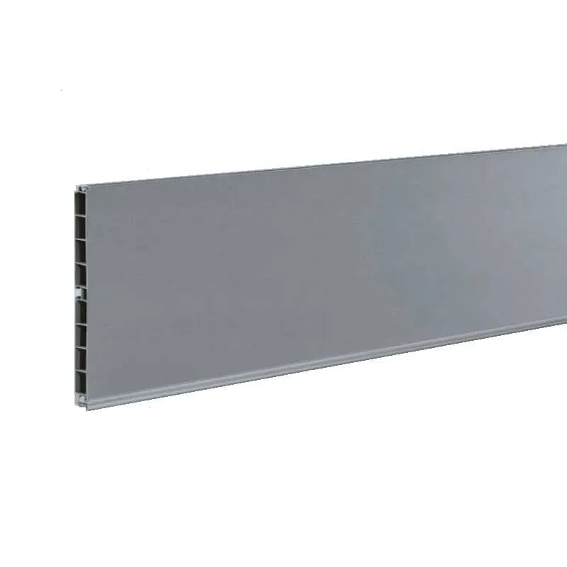 Hafele Plinta PVC, H 100mm, folie finisaj inox, 4 metri (debitare maxim 3 metri) pentru casa si proiecte eficiente
