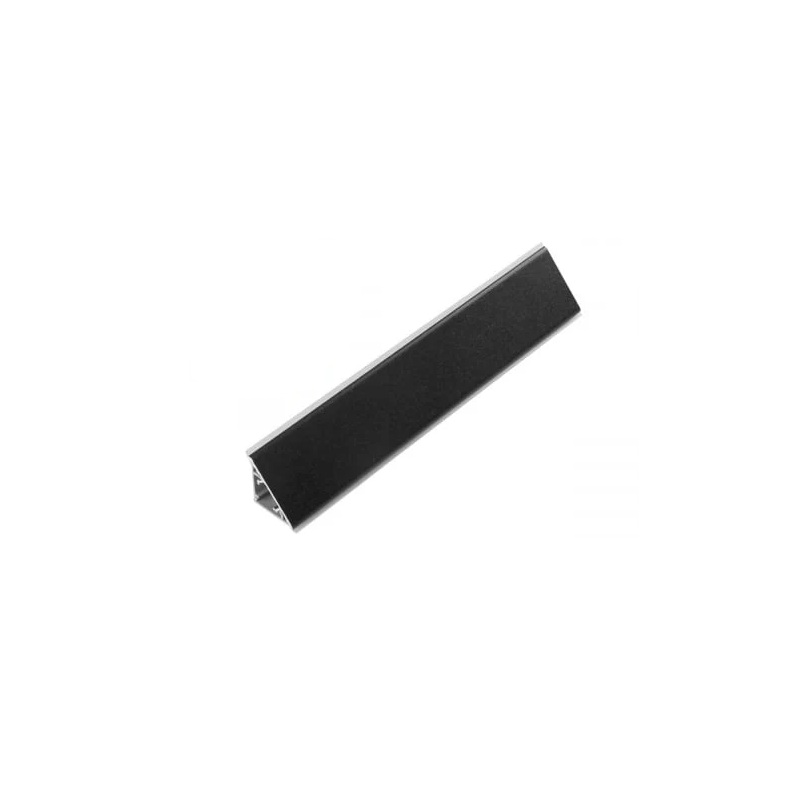 Hafele Inaltator PVC, 30x30, antistrop, pentru blat, fata metalica, negru neted, 4 metri (debitare maxim 3 metri)
