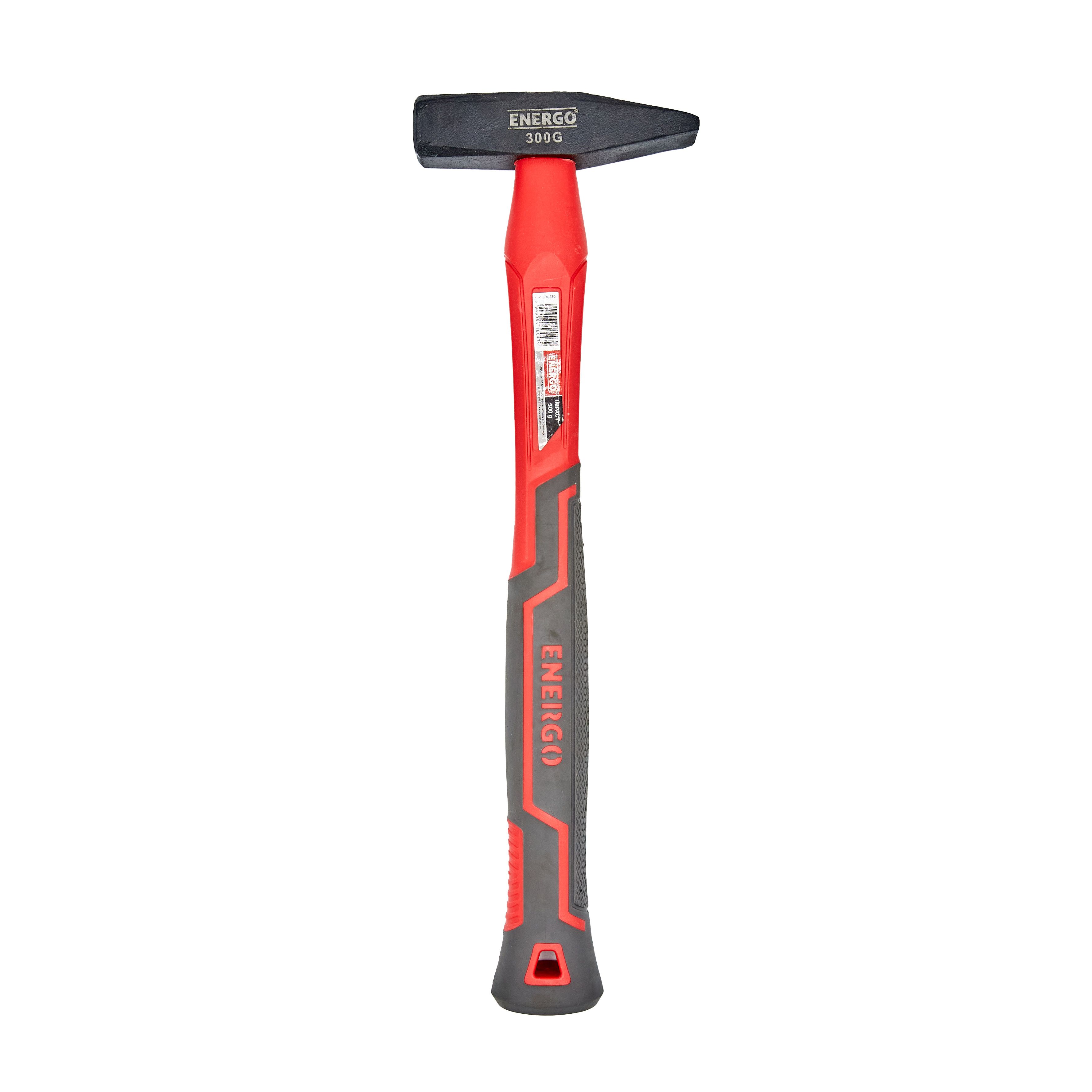 Ciocan lacatus Energo Impact, 300g, Cap Otel Calit, Maner Fibra Sticla