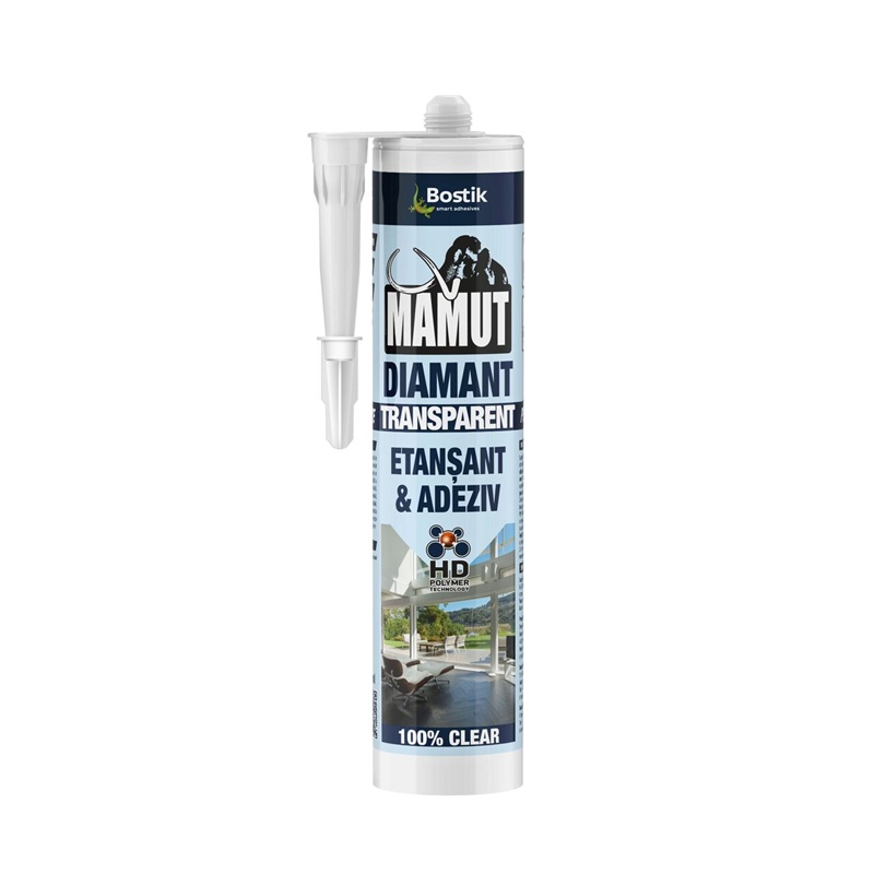 Silicon universal transparent Mamut 290ml pentru casa si proiecte eficiente