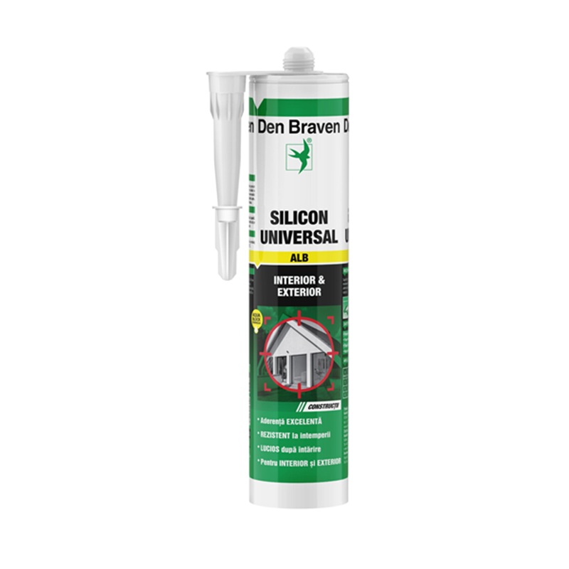 Silicon universal Alb 280 ml pentru casa si proiecte eficiente