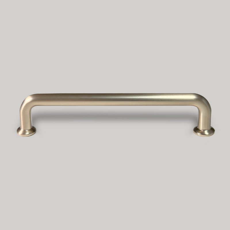 Maner mobilier Oslo, interaxa 160 mm, metalic, finisaj auriu mat pentru casa si proiecte eficiente