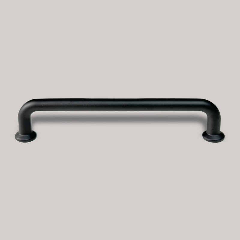 Maner mobilier Oslo, interaxa 160 mm, metalic, finisaj negru pentru casa si proiecte eficiente