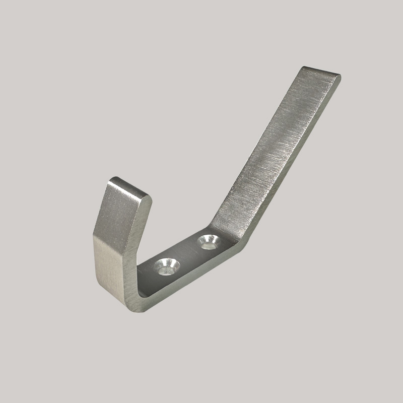 Cuier metalic 103, 2 agatatori, finisaj inox pentru casa si proiecte eficiente