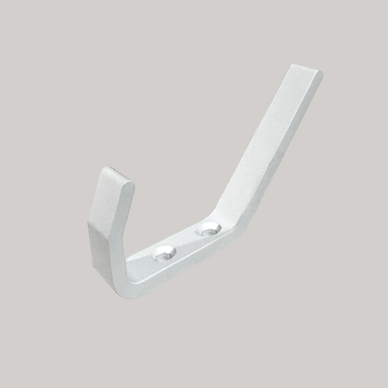 Cuier metalic 103, 2 agatatori, finisaj alb