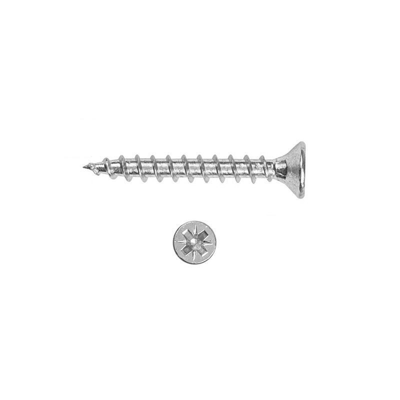 Holzsurub PAL - Lemn, 4.0 x 45, alb-zincat, 100 bucati, Reisser