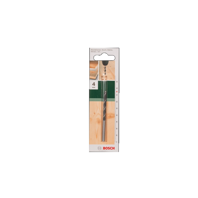 Burghiu pentru lemn cu cap asimetric, 4 x 45 x 75 mm, Bosch