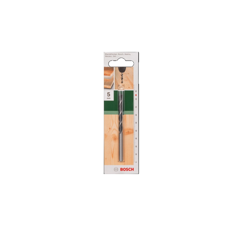 Burghiu pentru lemn cu cap asimetric, 5 x 50 x 85 mm, Bosch