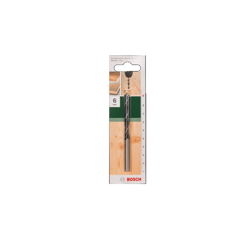 Burghiu pentru lemn cu cap asimetric, 6 x 55 x 92 mm, Bosch