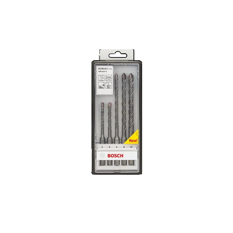 Set 5 Burghie SDS Plus pentru beton - 5, 6, 6, 8 si 10 mm, Bosch