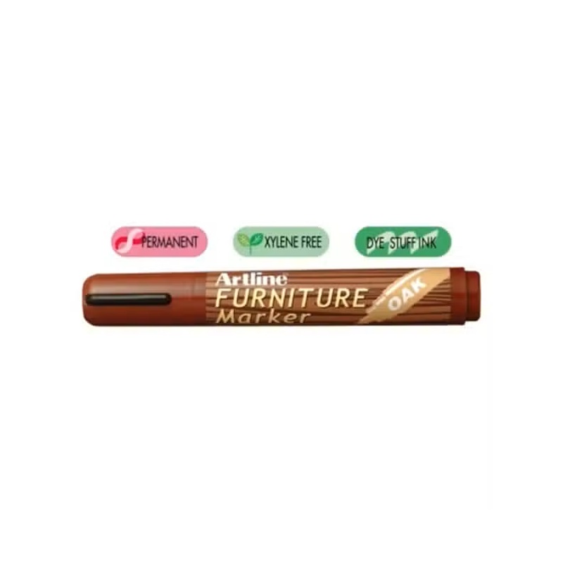 Marker retus mobilier, varf tip dalta 2-5 mm, stejar, Artline