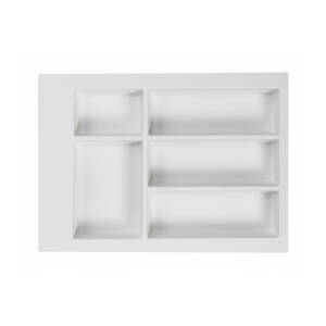 Organizator sertar PVC, 400 mm, alb