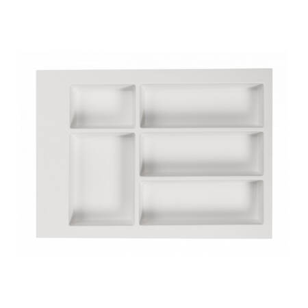 Organizator sertar PVC, 400 mm, alb