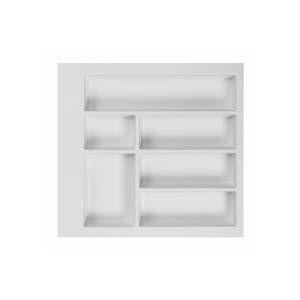 Organizator sertar PVC, 500 mm, alb