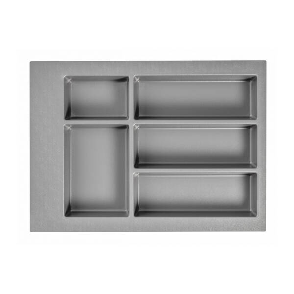 GTV Organizator sertar PVC, 400 mm, antracit pentru casa si proiecte eficiente