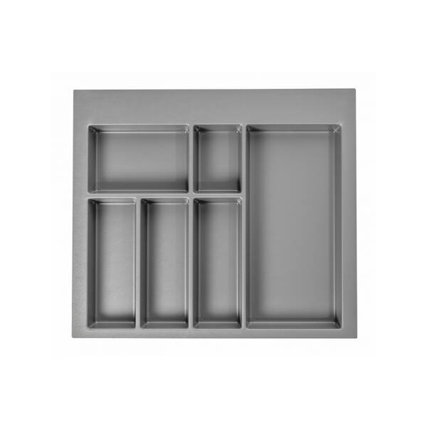GTV Organizator sertar PVC, 600 mm, antracit pentru casa si proiecte eficiente