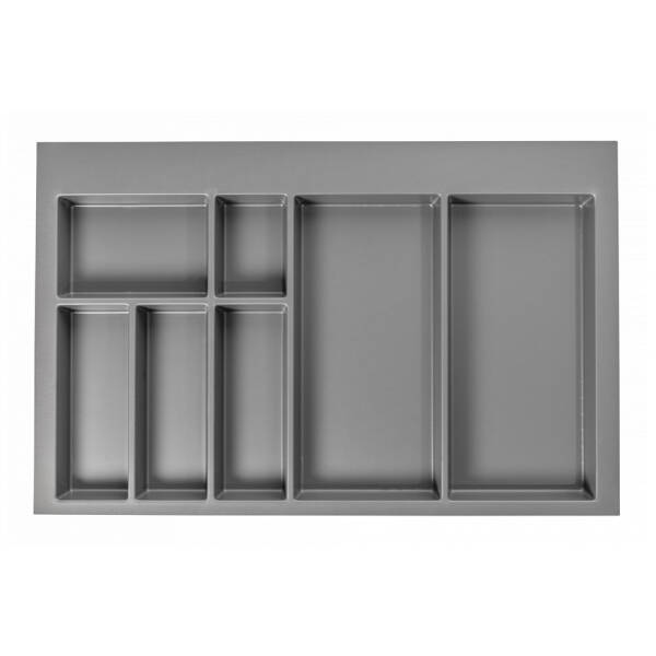 GTV Organizator sertar PVC, 800 mm, antracit pentru casa si proiecte eficiente