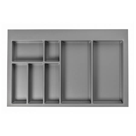 Organizator sertar PVC, 800 mm, antracit