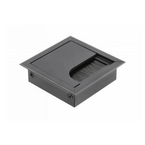 Trecere cablu MERIDA, 80x80mm, negru