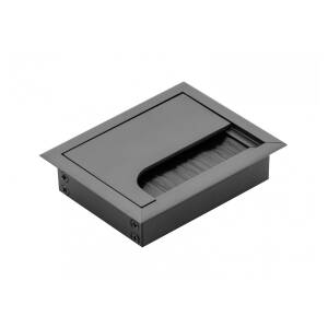 Trecere cablu MERIDA, 80x100mm, negru