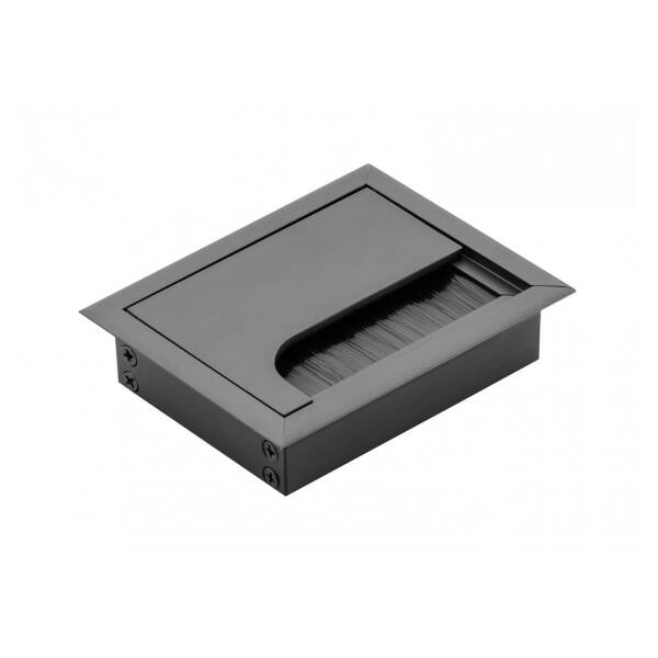 GTV Trecere cablu MERIDA, 80x100mm, negru pentru casa si proiecte eficiente