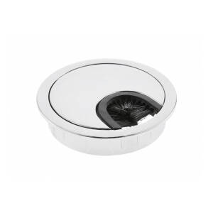 Trecere cablu, metal, Ø60mm, crom
