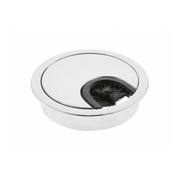 GTV Trecere cablu, metal, Ø60mm, crom pentru casa si proiecte eficiente