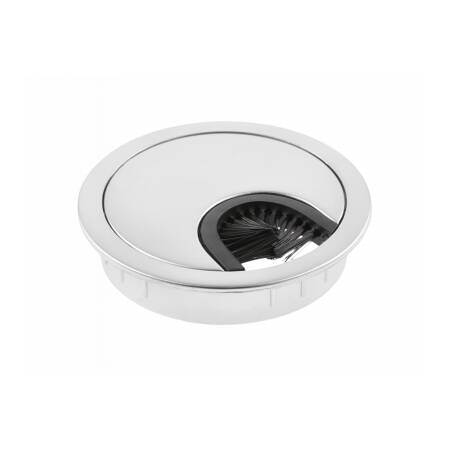 Trecere cablu, metal, Ø60mm, aluminiu