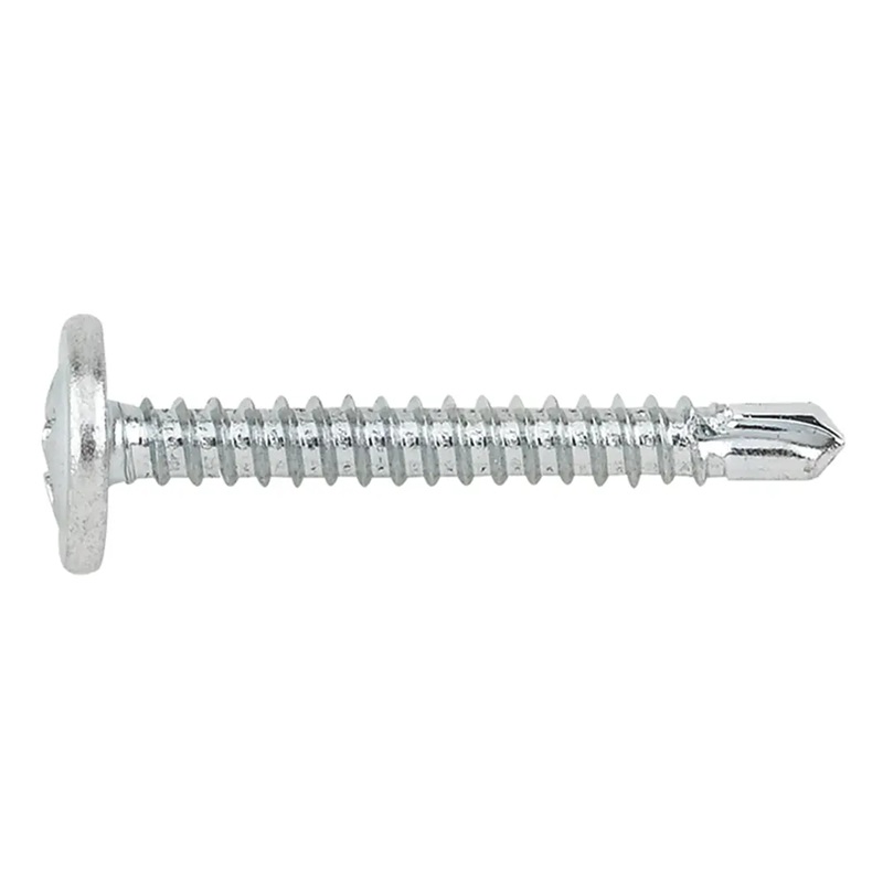 Surub autoforant cap plat cu saiba 4.2 x 19 mm - cutie 500 buc