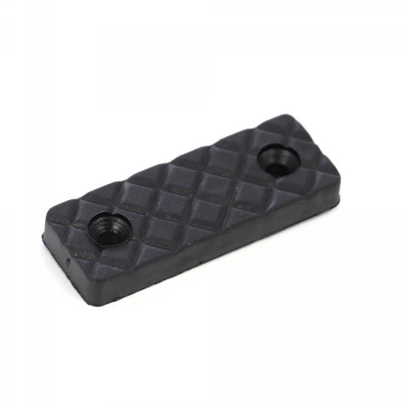 Alunecator dreptunghiular mobilier, plastic, negru, set 20 bucati