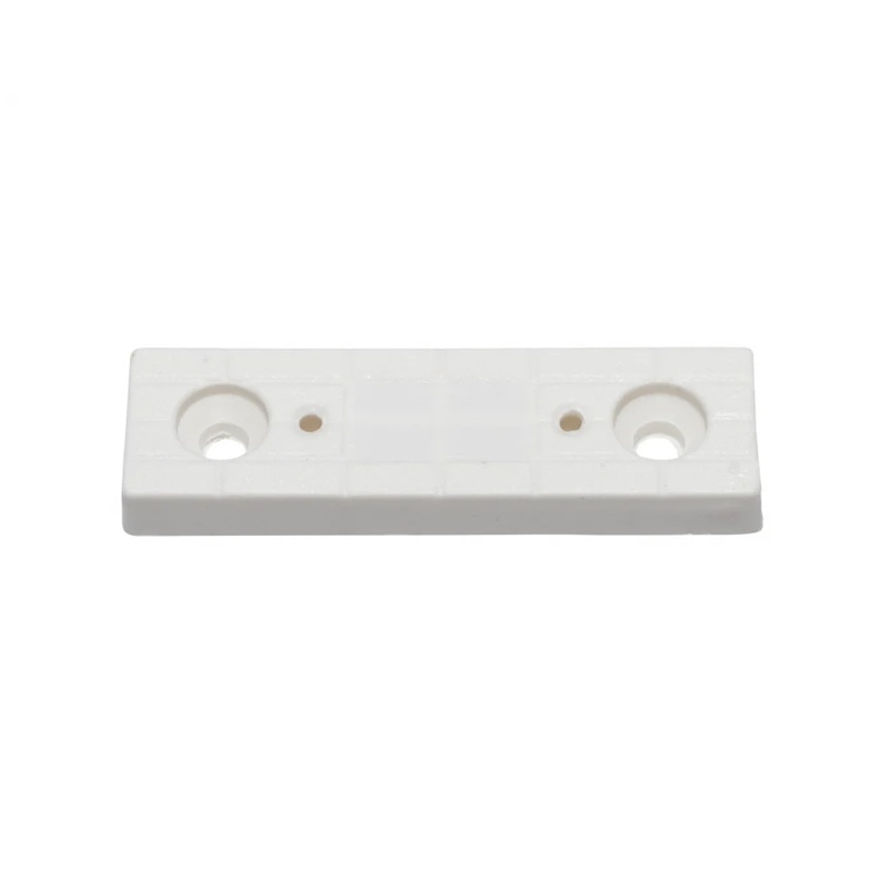 Alunecator dreptunghiular mobilier, plastic, alb, set 20 bucati