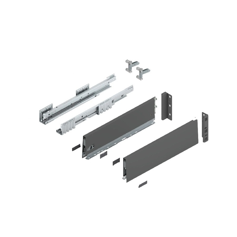 Merivobox K 500mm - H129mm Gri Orion, cuplaj inserta, K/K Blum pentru casa si proiecte eficiente