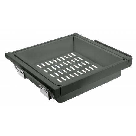 Cos de rufe metalic ELITE, cu amortizare, 600 mm, gri antracit