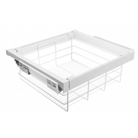 Cos de rufe din sarma ELITE, cu amortizare, 600 mm, alb