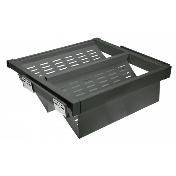 GTV Suport pantofi metalic ELITE, cu amortizare, 900 mm, gri antracit