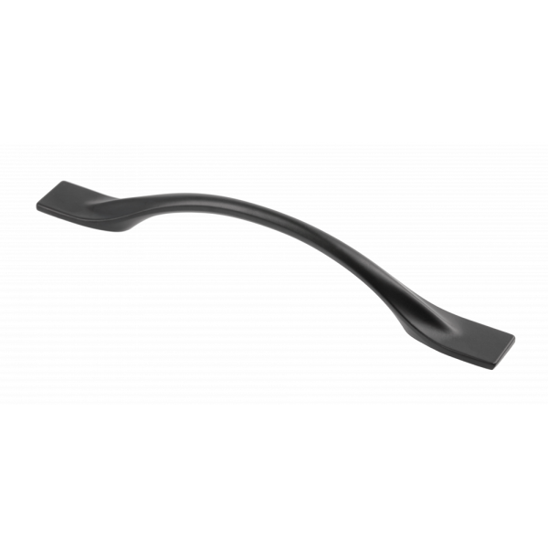 GTV Maner FLOW, 128 mm, negru mat pentru casa si proiecte eficiente