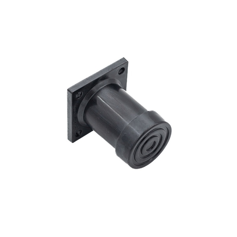 Picior mobilier rotund SEDEF, plastic, H100, finisaj negru pentru casa si proiecte eficiente