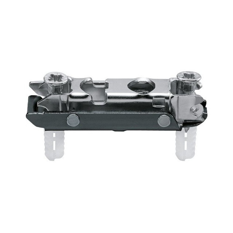 Placuta dreapta clip, H0, cu diblu Expando, FI 5mm, negru onix, Blum