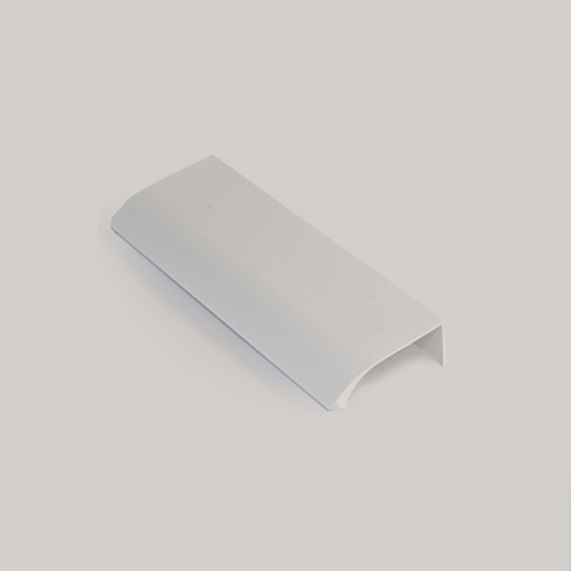 Maner mobilier 3996, 596 mm, 510 mm interaxa, metalic, finisaj alb