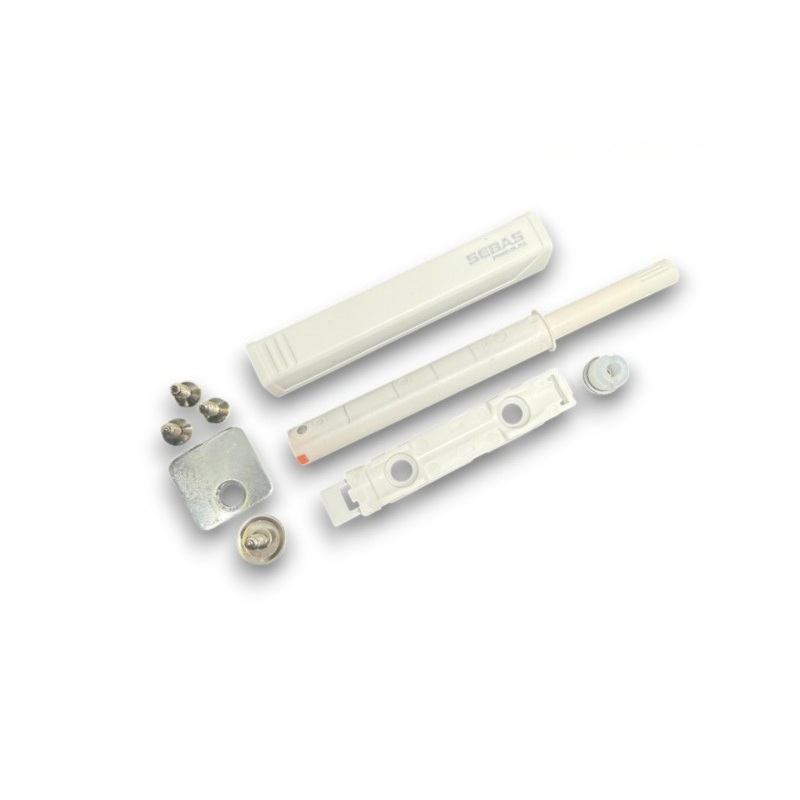 Tip-on push to open magnetic, montaj in cant sau cu placuta adaptoare, alb, Temax