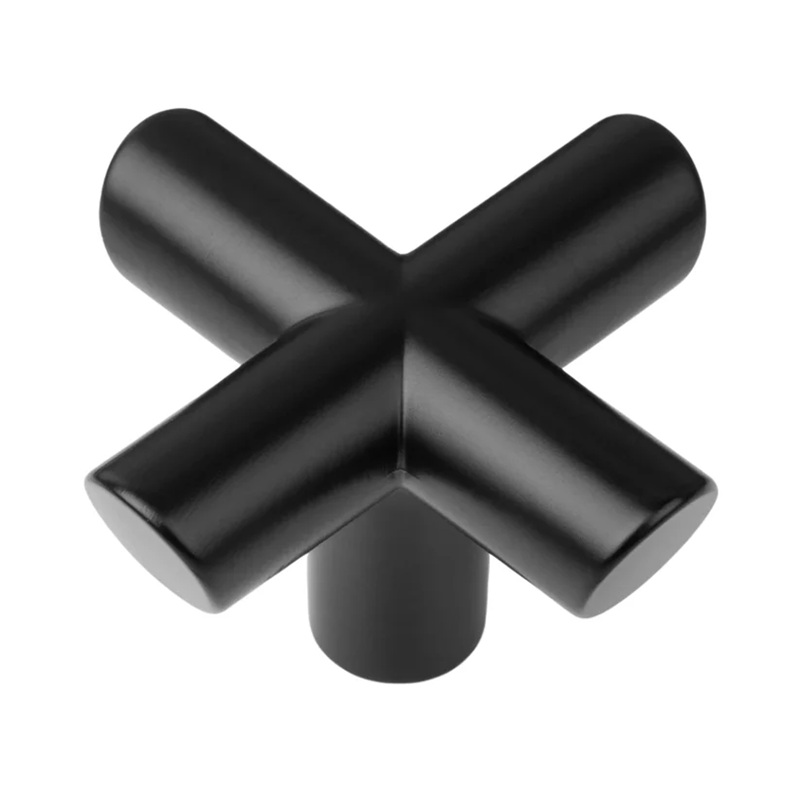 Buton EQUIS, 40X40, negru mat, Viefe