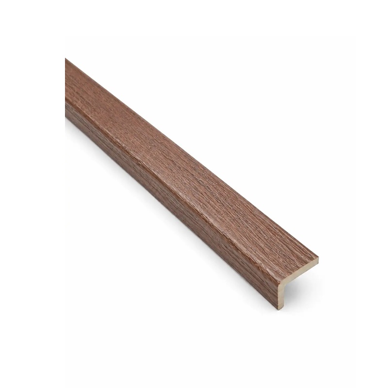 Coltar riflaj PVC de interior, 2900mm x 25mm x 25mm, Stejar Noir