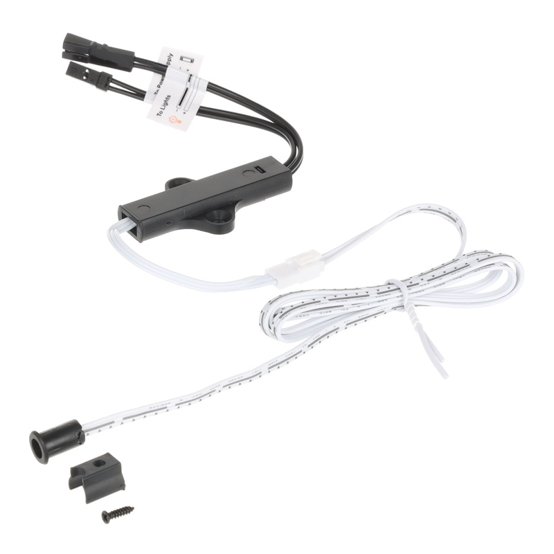 Senzor de mișcare, încastrat + montare pe suprafata, negru, Riex EC33  12/24 V, 60 W