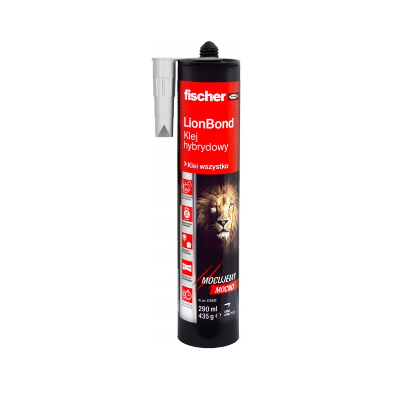 Adeziv de montaj Fischer LionBond 290 ml, alb, hibrid